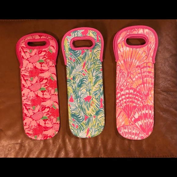 Lilly Pulitzer Wine/Drink Carriers (3) - Picture 1 of 2